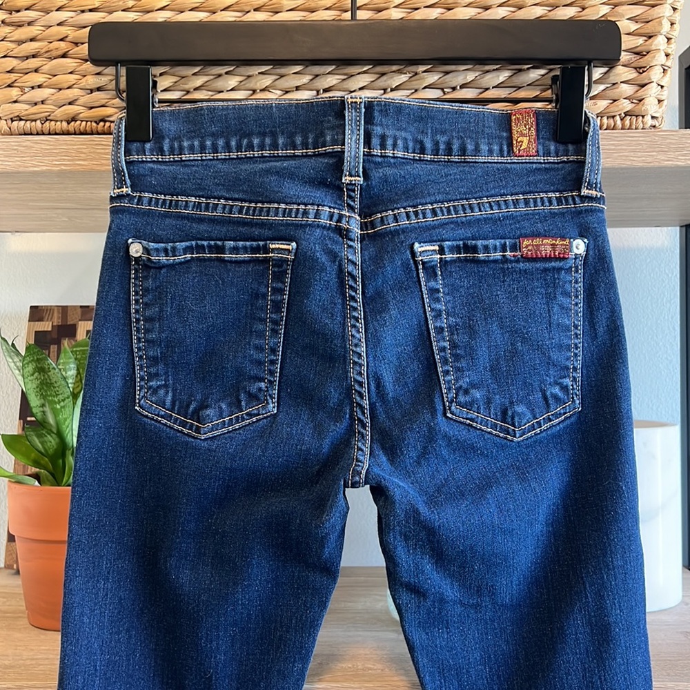 7 For All Mankind Low-Rise The Skinny Jeans, 24 - Picture 5 of 9